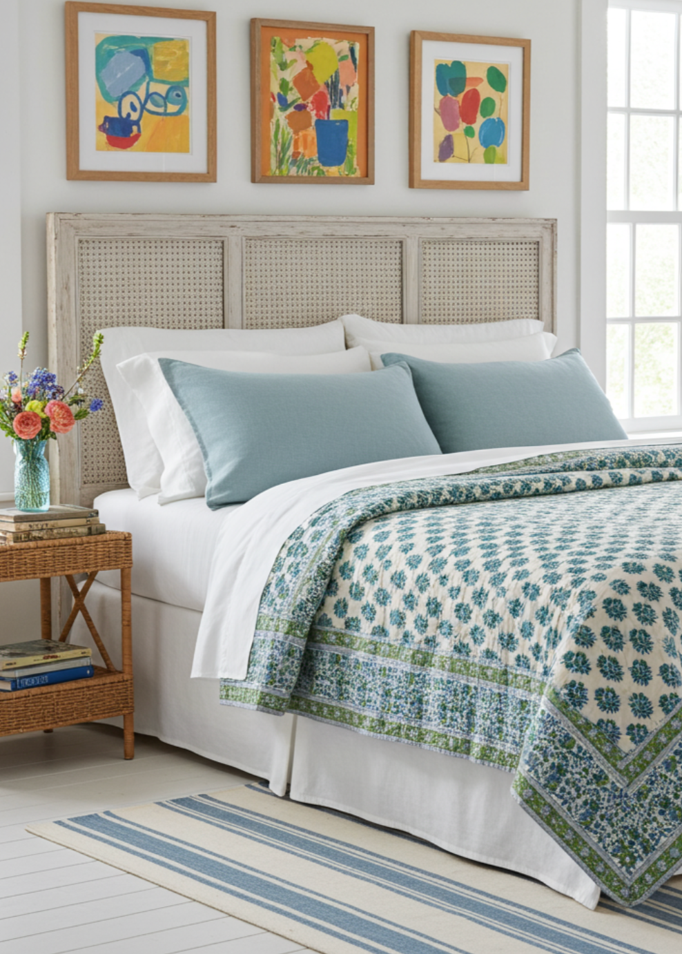 Hand block Printed Quilt - Jaipur