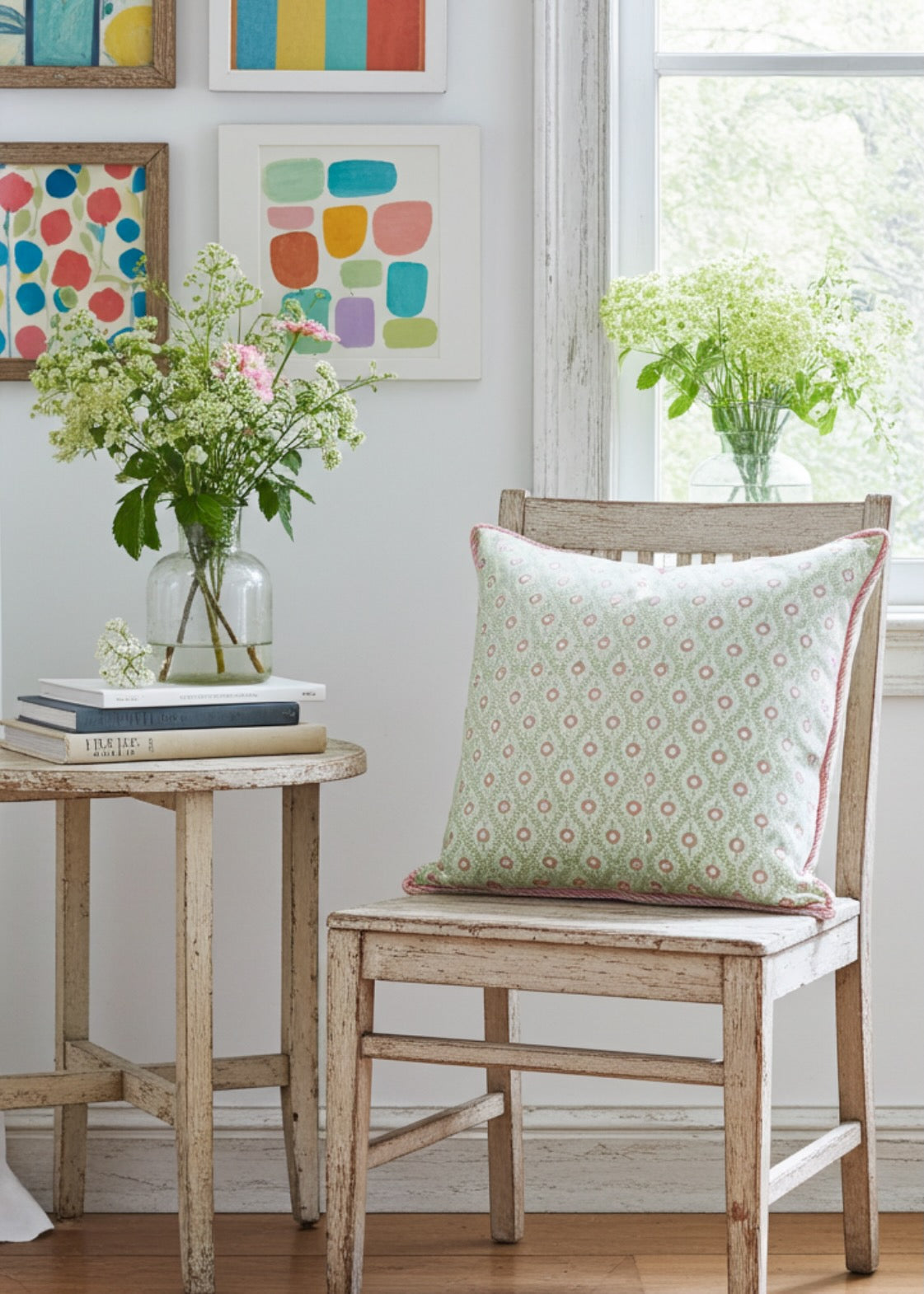 Block Print Cushion Cover- Orla