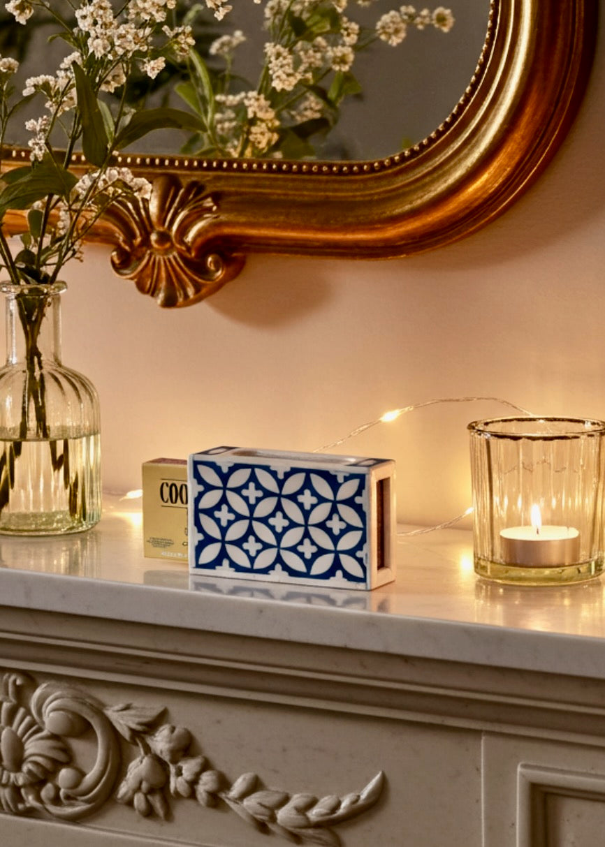 Large Matchbox Holder - Dark Teal