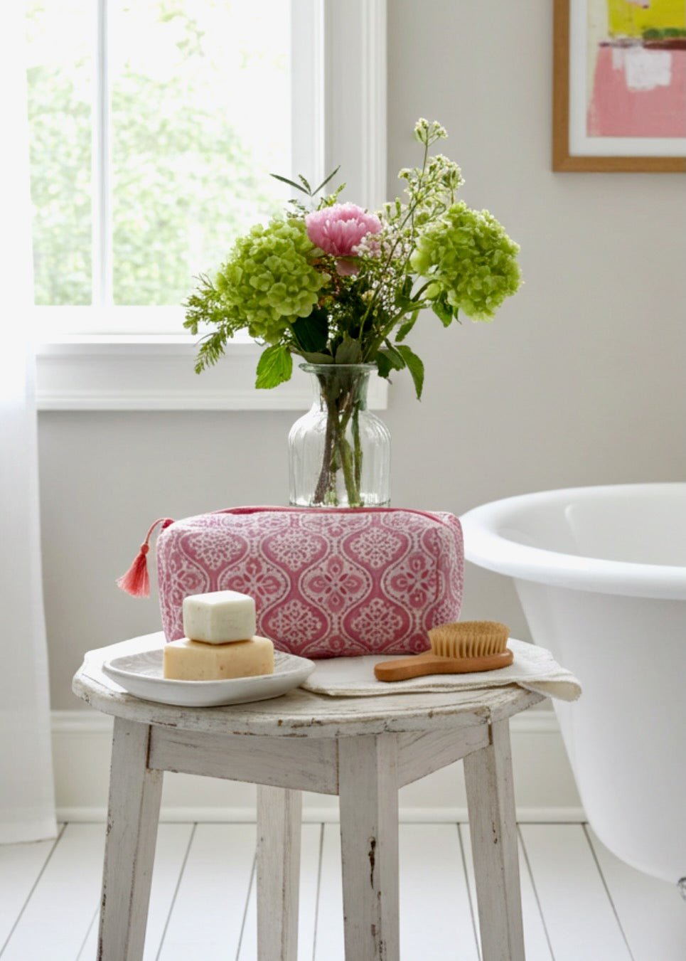 Wash Bag Spring Pink Retro