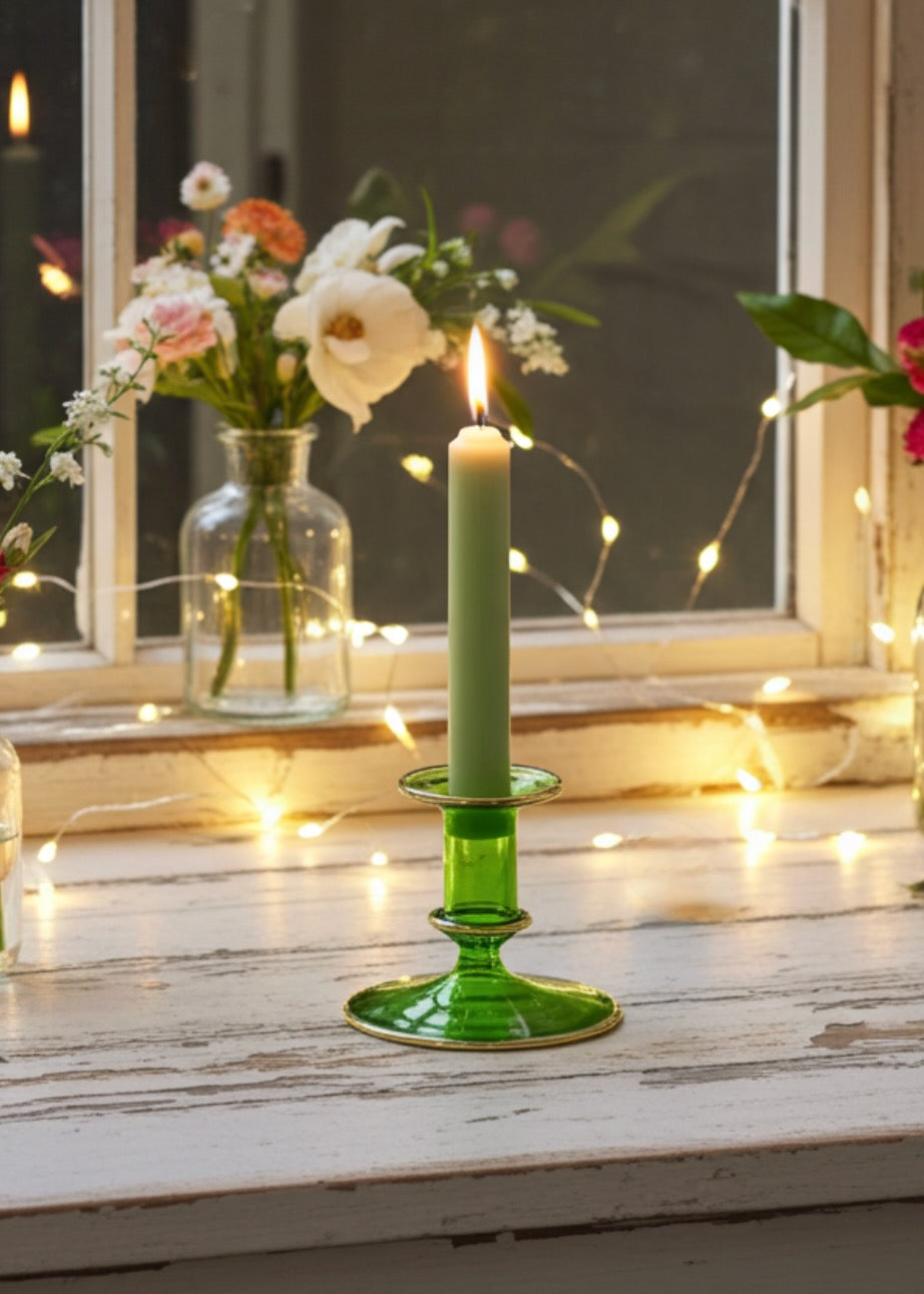 Salma Candlestick - Lime