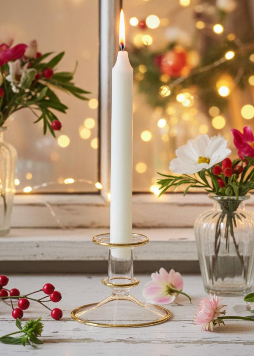 Salma Candlestick - Clear