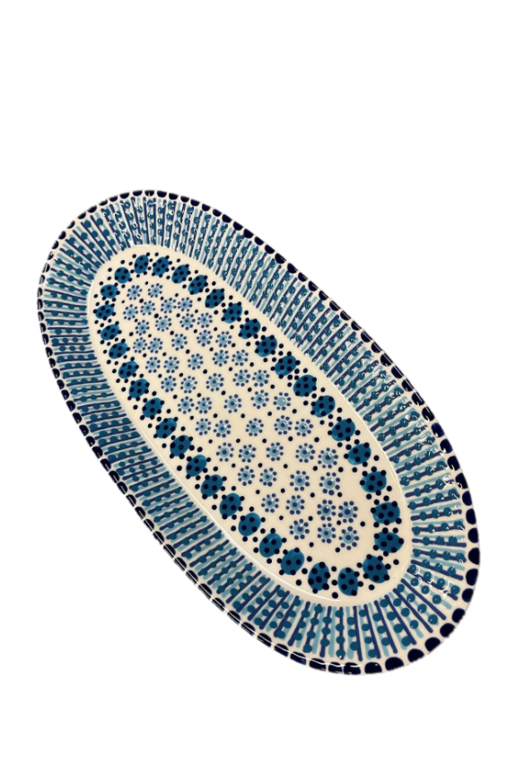 Margo Platter - White & Blue