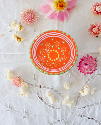 Salt Dish -  Orange and Green