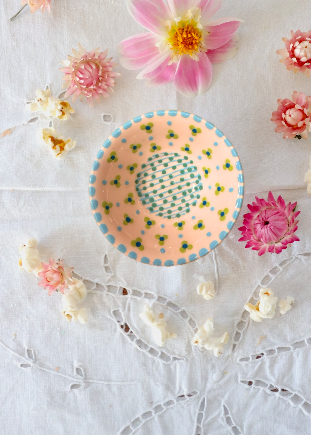 Salt Dish -  Pink and Blue