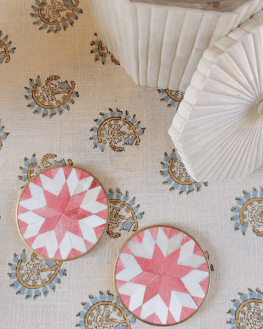 Set of 4 Star Coasters – Cerise #color_cerise