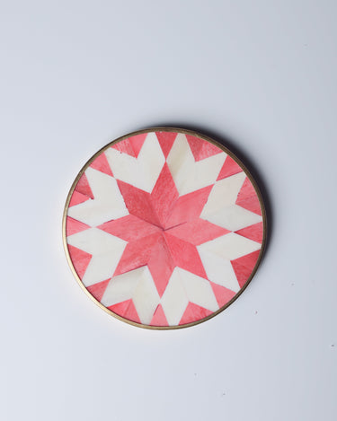 Set of 4 Star Coasters – Cerise #color_hot-pink