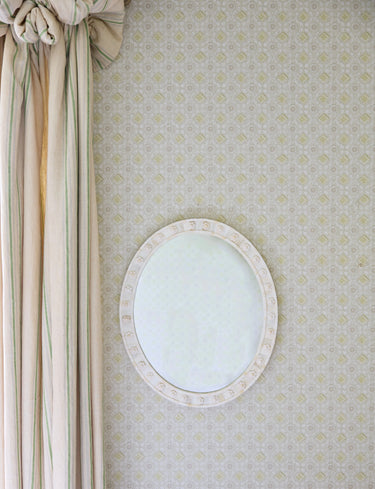 Flower Oval Mirror
