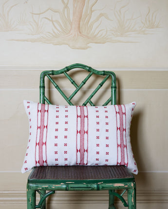 Thea Red Dahlia cushion #color_red-dahlia
