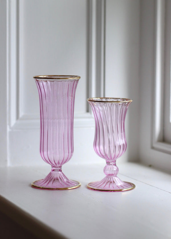 Classic Glass Vase - Pale Pink