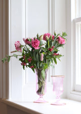 Classic Glass Vase - Pale Pink