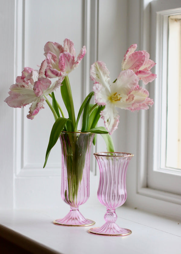 Classic Glass Vase - Pale Pink
