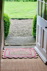 Jute Doormat - Dusty Pink