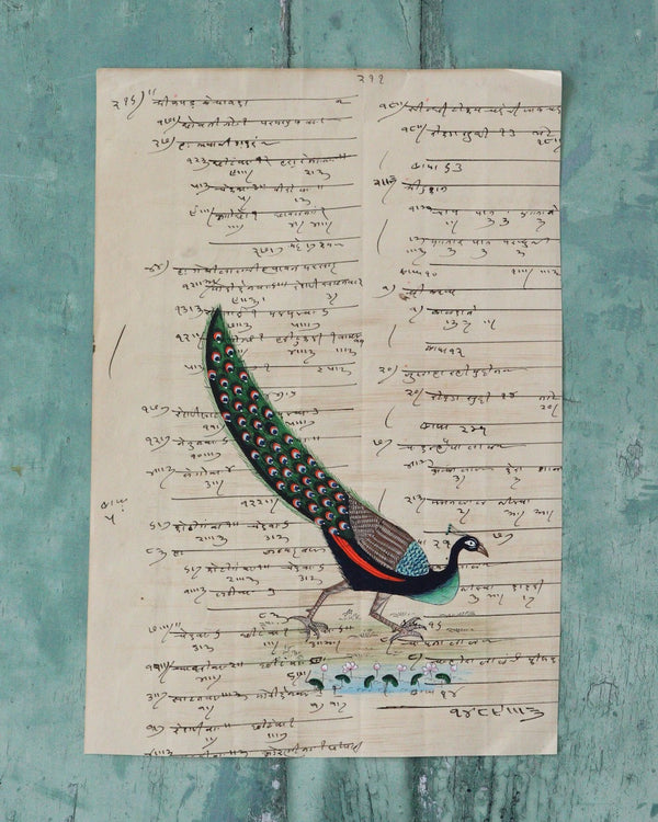 Indian Bird Painting Peacock 18