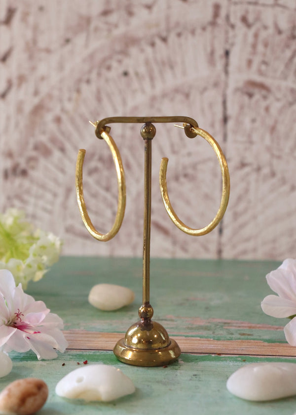 Gold Statement Hoop Earrings